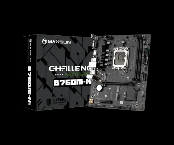 MAXSUN B760M Main Plata: Kuchli O'yin Ishlashi, Intel 12/13 Avlod & DDR5 Qo'llab-Quvvatlash, Micro-ATX Format