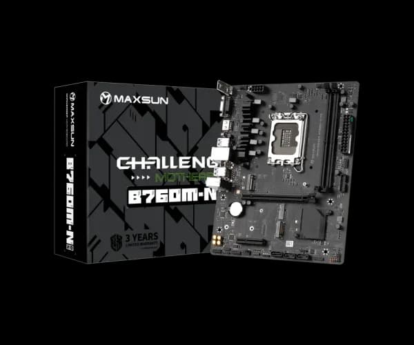 MAXSUN B760M Main Plata: Kuchli O'yin Ishlashi, Intel 12/13 Avlod & DDR5 Qo'llab-Quvvatlash, Micro-ATX Format